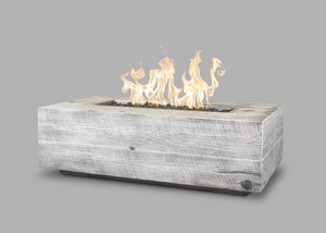 The Outdoor Plus Coronado Wood Grain Fire Pit + Free Cover - The Fire Pit Collection