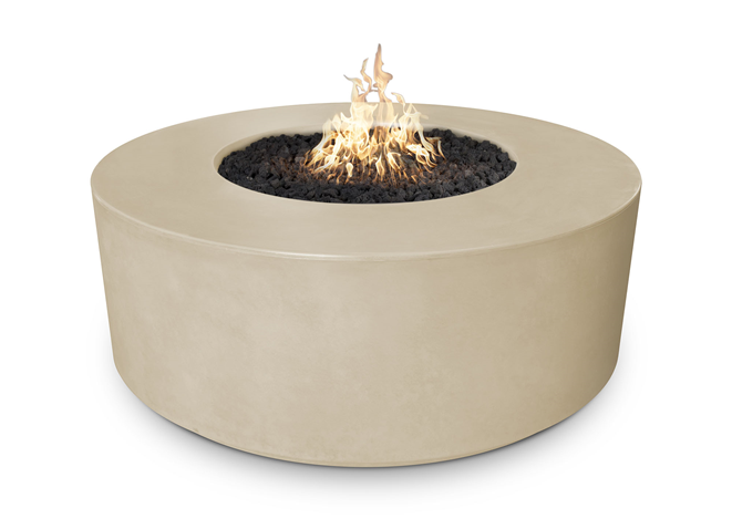 Florence Concrete Fire Pit 54" - Free Cover ✓ [The Outdoor Plus] | Outdoor Heat Direct
