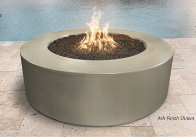 Florence Concrete Fire Pit 54" - Free Cover ✓ [The Outdoor Plus] | Outdoor Heat Direct