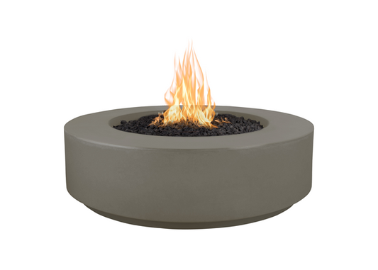 Florence Concrete 42" Fire Pit 12" Tall - Free Cover ✓ [The Outdoor Plus] | Outdoor Heat Direct