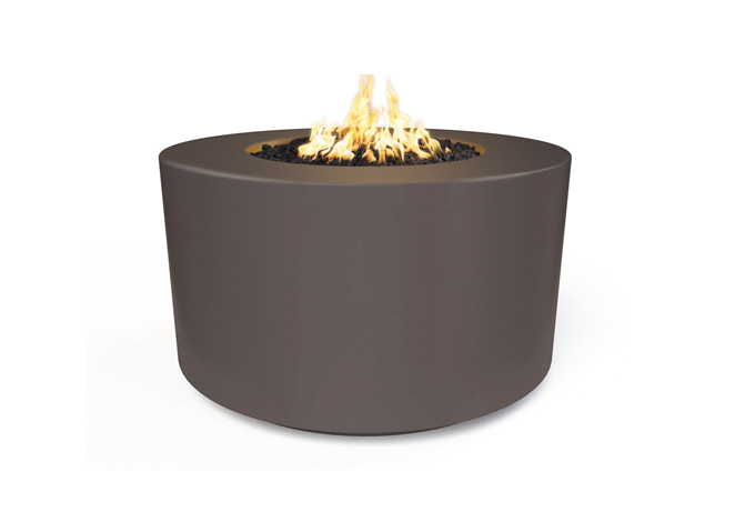Florence Concrete 42" Fire Table / 24" Tall - Free Cover ✓ [The Outdoor Plus] | Outdoor Heat Direct