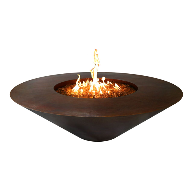 Cazo Round Copper Fire Pit - Free Cover ✓ [The Outdoor Plus] | Outdoor Heat Direct