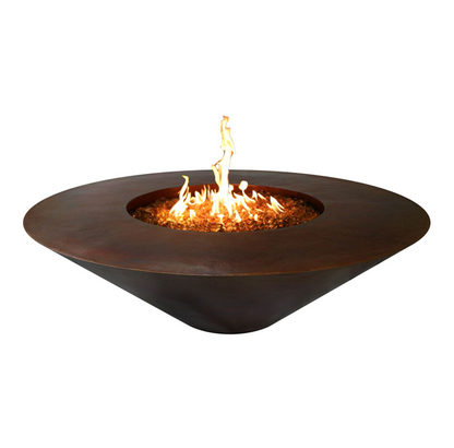 Cazo Round Copper Fire Pit - Free Cover ✓ [The Outdoor Plus] | Outdoor Heat Direct