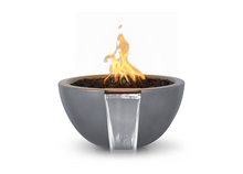Load image into Gallery viewer, The Outdoor Plus Luna Concrete Fire &amp; Water Bowl + Free Cover - The Fire Pit Collection