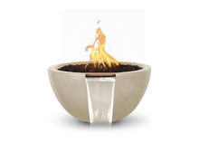 Load image into Gallery viewer, The Outdoor Plus Luna Concrete Fire &amp; Water Bowl + Free Cover - The Fire Pit Collection