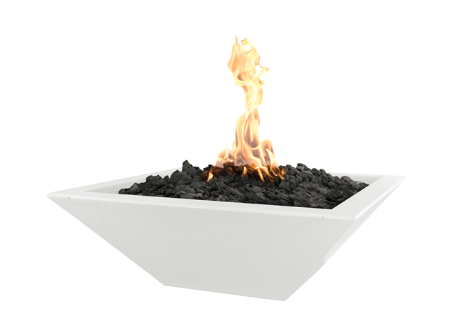 Maya Concrete Fire Bowl - Free Cover ✓ [The Outdoor Plus] | Outdoor Heat Direct