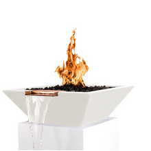 Load image into Gallery viewer, The Outdoor Plus Maya Concrete Fire &amp; Water Bowl + Free Cover - The Fire Pit Collection
