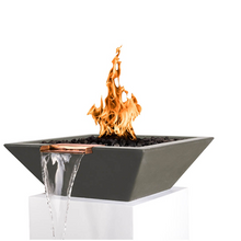 Load image into Gallery viewer, The Outdoor Plus Maya Concrete Fire &amp; Water Bowl + Free Cover - The Fire Pit Collection