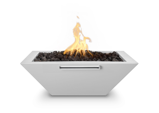 Maya Powdercoated Steel Fire & Water Bowl - Free Cover ✓ [The Outdoor Plus] | Outdoor Heat Direct