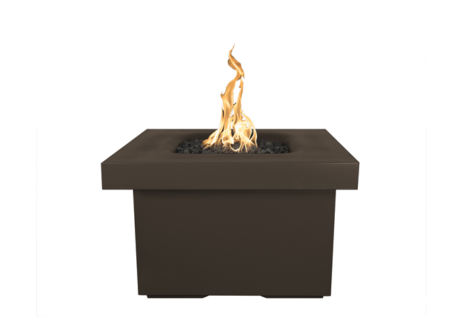 Ramona Square Concrete Fire Table - Free Cover ✓ [The Outdoor Plus] | Outdoor Heat Direct 