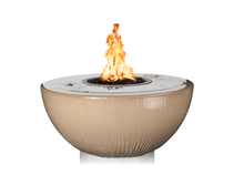 Load image into Gallery viewer, The Outdoor Plus Sedona 360° Concrete Fire &amp; Water Bowl + Free Cover - The Fire Pit Collection