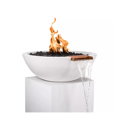 Load image into Gallery viewer, The Outdoor Plus Sedona Concrete Fire &amp; Water Bowl + Free Cover - The Fire Pit Collection