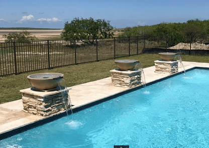 Sedona Concrete Water Bowl - Free Cover ✓ [The Outdoor Plus] | Outdoor Heat Direct
