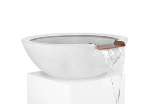 The Outdoor Plus Sedona Concrete Water Bowl + Free Cover - The Fire Pit Collection