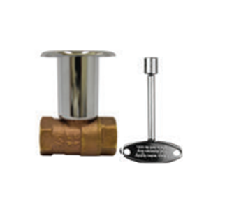On/Off Straight Key Valve  1/2" [The Outdoor Plus] | Outdoor Heat Direct