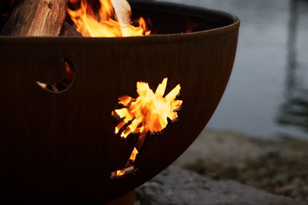 Fire Pit: Tropical Moon - Free Cover ✓ [Fire Pit Art] | Outdoor Heat Direct