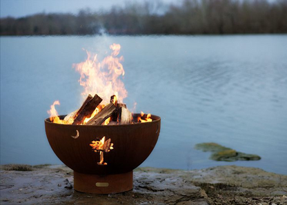 Fire Pit: Tropical Moon - Free Cover ✓ [Fire Pit Art] | Outdoor Heat Direct