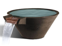 Load image into Gallery viewer, Cascade Conical Water Bowl - Free Cover ✓ [Slick Rock Concrete]