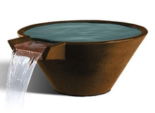 Load image into Gallery viewer, Cascade Conical Water Bowl - Free Cover ✓ [Slick Rock Concrete]