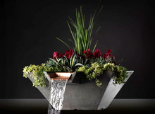 Load image into Gallery viewer, Cascade Square Planter and Water Bowl [Slick Rock Concrete]
