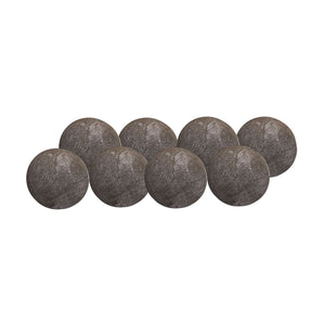 Modern Flames 4” Cannon Ball, 8 piece set - Dark Grey
