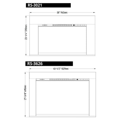 Modern Flames SM 5" Surround for Redstone 26 (Covers 32 3/4"W x 23 1/4"H)