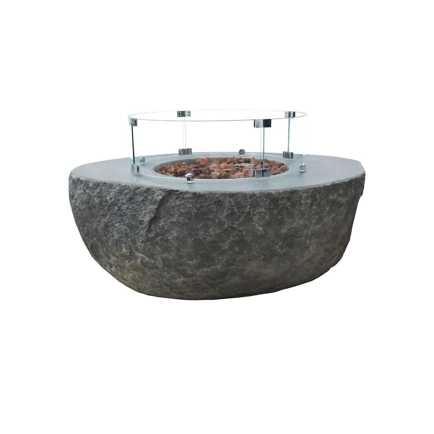 Elementi Boulder Fire Table | Outdoor Heat Direct