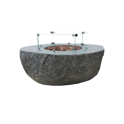 Elementi Boulder Fire Table | Outdoor Heat Direct