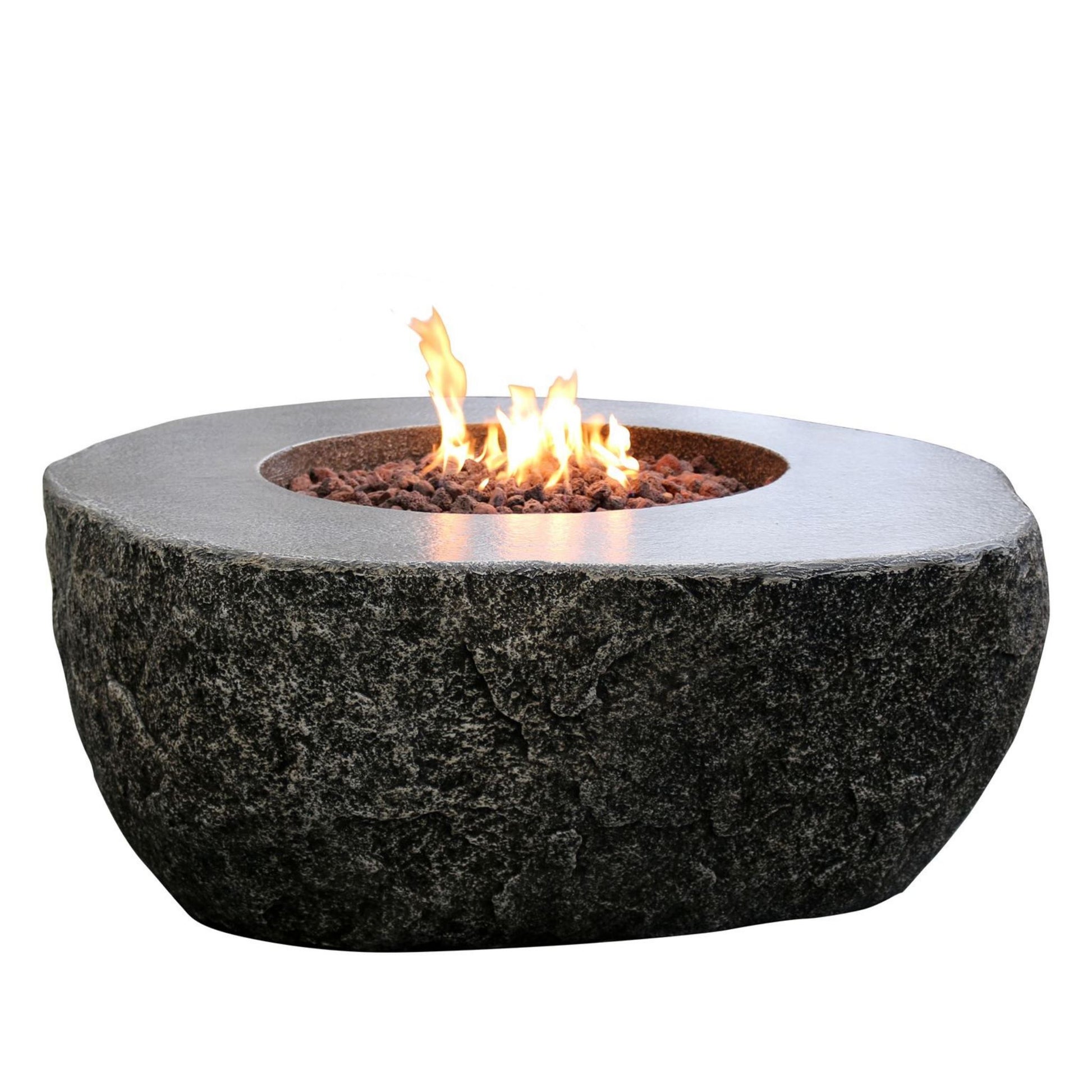 Elementi Fiery Rock Fire Table | Outdoor Heat Direct