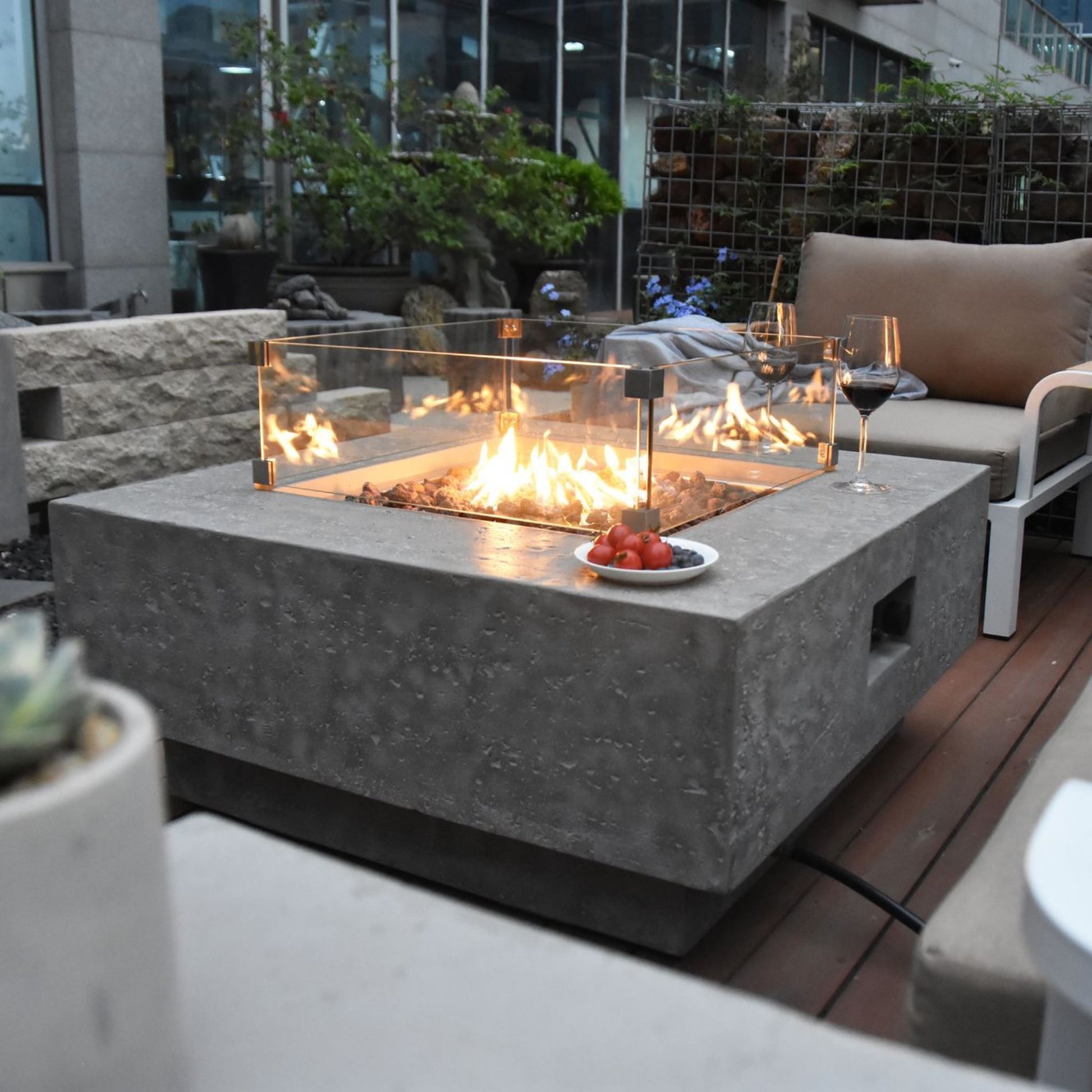 Elementi Manhattan Fire Table | Outdoor Heat Direct