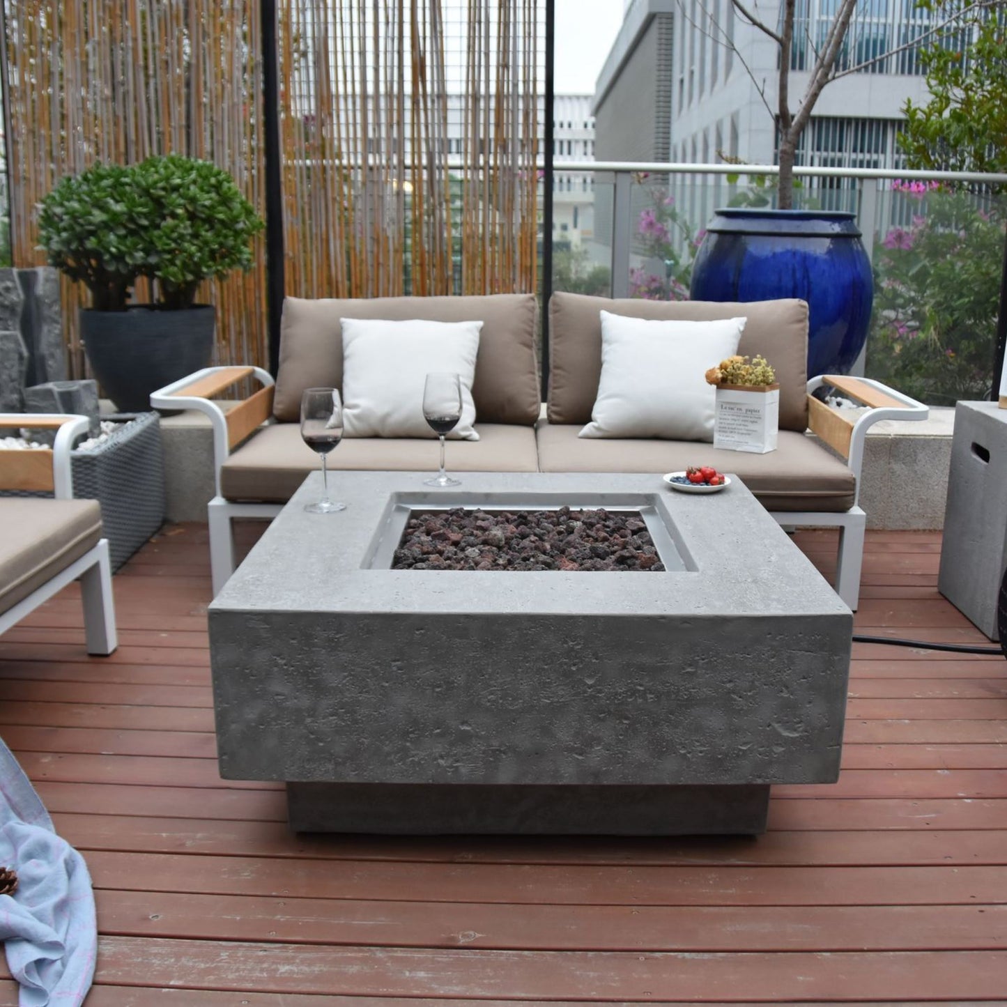 Elementi Manhattan Fire Table | Outdoor Heat Direct