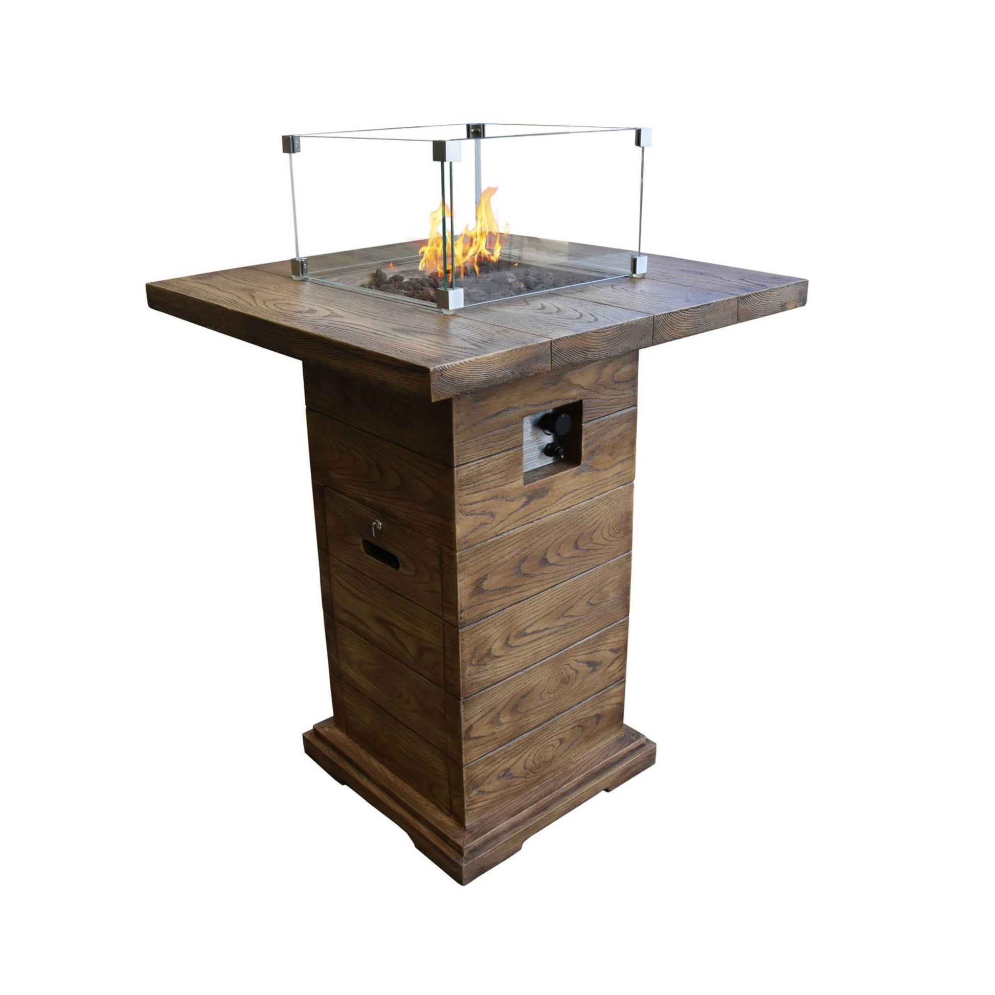 Elementi Rova Bar Table - Propane | Outdoor Heat Direct