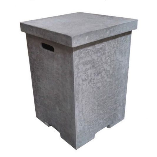 Elementi Tank Cover -24.4''H Square | Outdoor Heat Direct