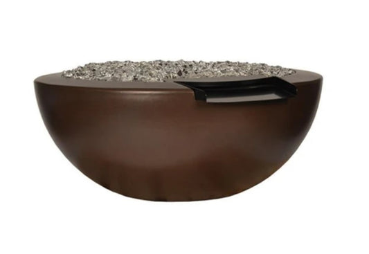 Legacy Round Fire & Water Bowl with Electronic Ignition - Free Cover ✓ [Fire by Design]