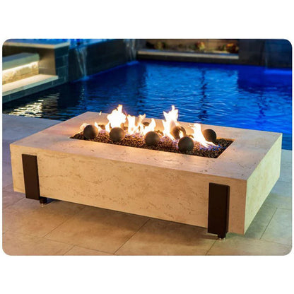 Iron Saddle Firetable + Free Cover - American Fyre Designs | Outdoor Heat Direct