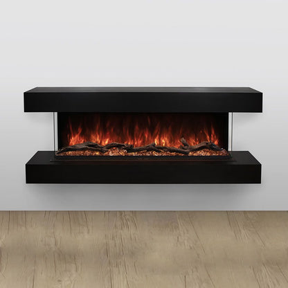 Modern Flames Studio Suite Floating Mantel Set for 56" Landscape Pro Multi — Coastal Sand (WMC-56LPM-CS)
