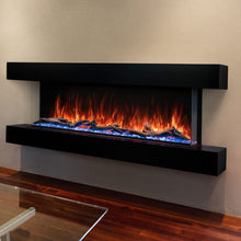 Load image into Gallery viewer, Modern Flames Weathered Walnut Lpm-4416 Wall Mounted Floating Electric Fireplace