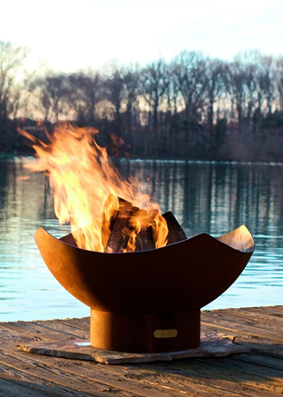 Manta Ray Fire Pit - Free Cover ✓ [Fire Pit Art] | Outdoor Heat Direct