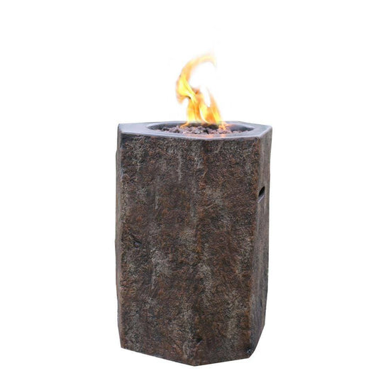 Modeno Basalt Column Fire Pit | Outdoor Heat Direct