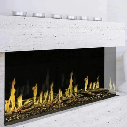 Modern Flames Orion 76" Slim Heliovision Fireplace (6" Deep - 15" Viewing)