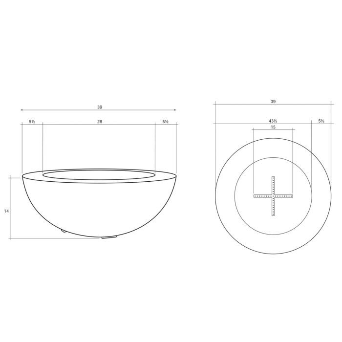 Prism Hardscapes Moderno 6 Fire Bowl 39