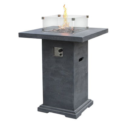 Elementi Montreal Bar Height Fire Table - Propane | Outdoor Heat Direct