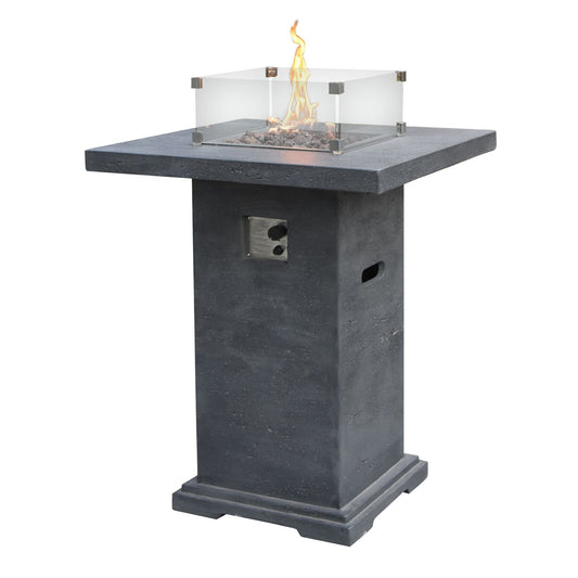 Elementi Montreal Bar Height Fire Table - Propane | Outdoor Heat Direct