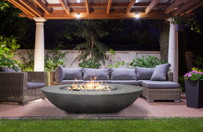 Prism Hardscapes 79" x 45" Ovale Fire Bowl + Free Cover | Outdoor Heat Direct 