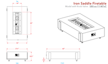 Load image into Gallery viewer, Iron Saddle Firetable + Free Cover - American Fyre Designs