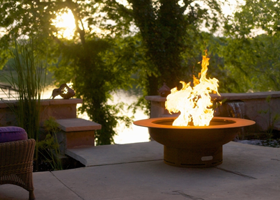 Fire Pit Art Saturn with Lid Fire Pit + Free Weather-Proof Fire Pit Cover - The Fire Pit Collection