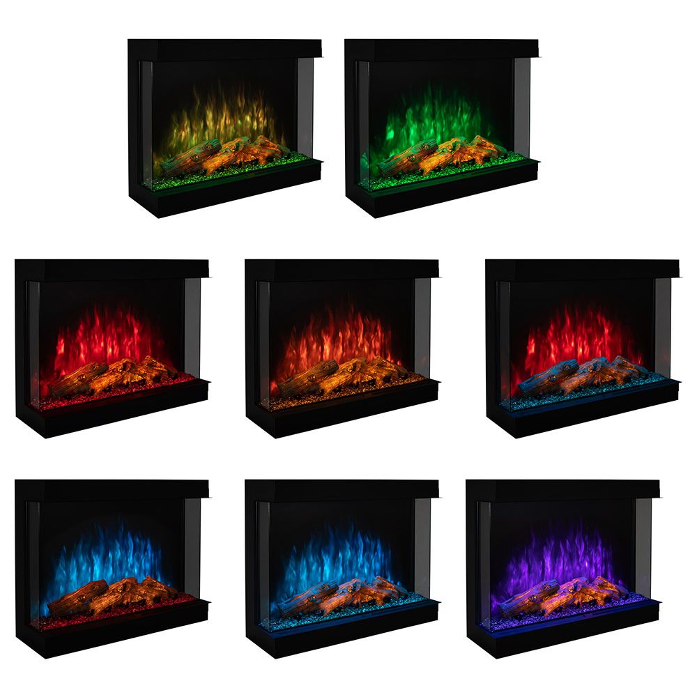 Modern Flames 36" Sedona Pro Multi Built-in Electric Fireplace (12.5" deep - 36" x 26" viewing)