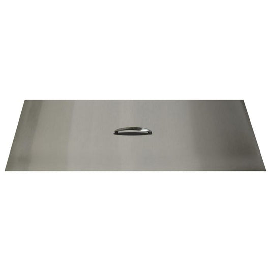 The Outdoor Plus 76" x 16" Stainless Steel Rectangular Fire Pit Lid | Outdoor Heat Direct