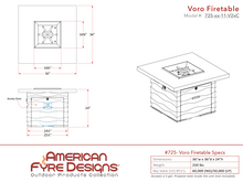 Load image into Gallery viewer, Voro Firetable + Free Cover - American Fyre Designs